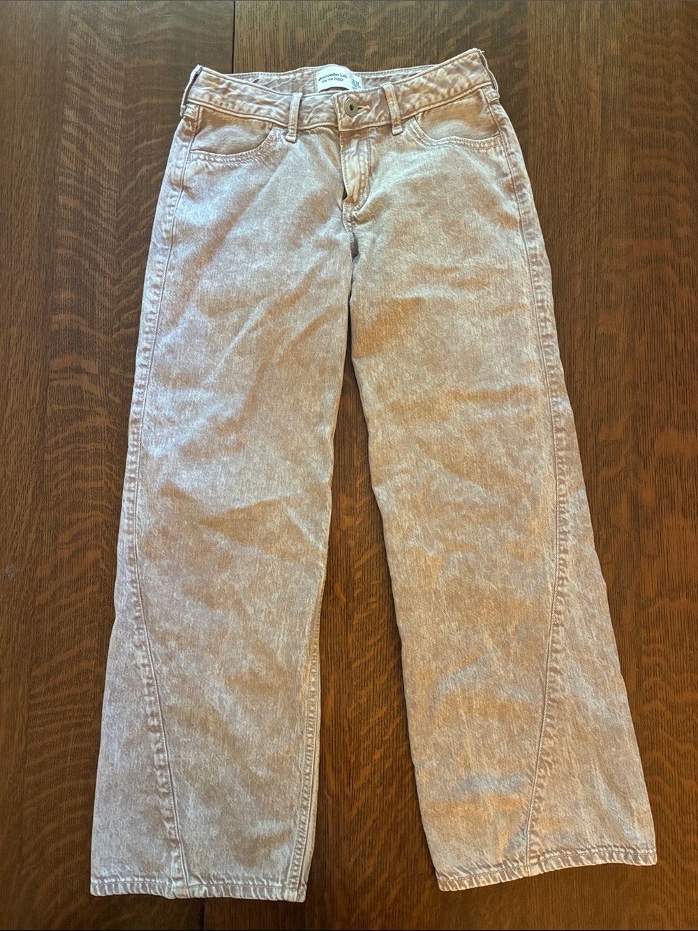 abercrombie kids Stone Wash Wide Leg Baggy Jeans